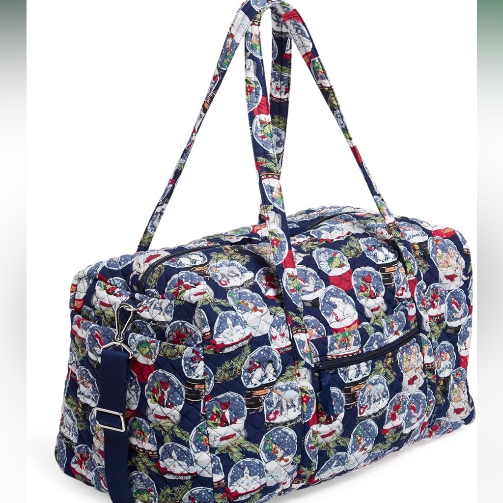 Vera Bradley Travel Set Lrg Duffel Campus Backpack Glenna Satchel Snow Globe Nwt
